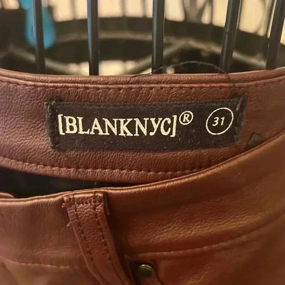 BlankNYC Faux Leather Pants-Sz 31 - Picture 3 of 8